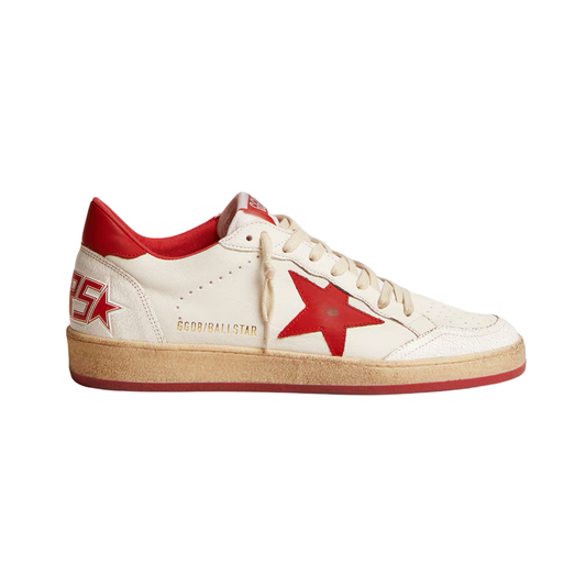 Golden Goose Ball Star in white leather