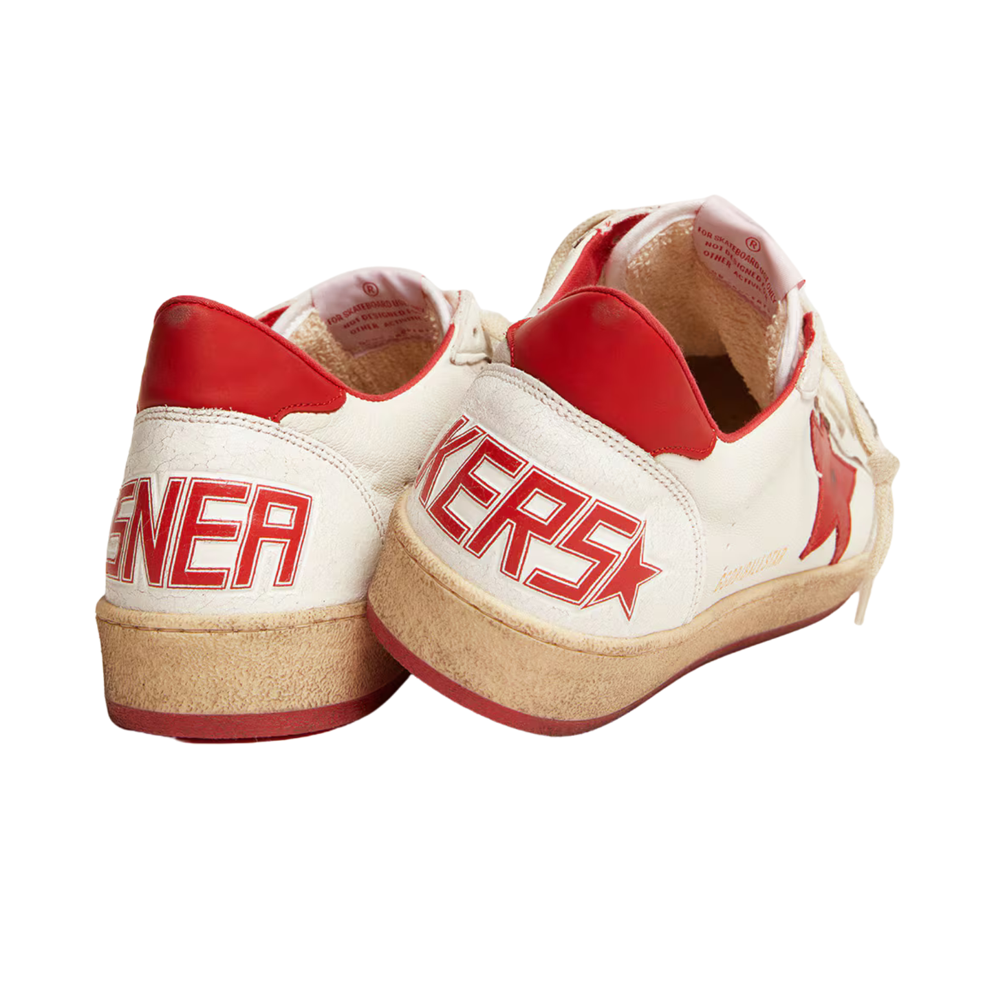 Golden Goose Ball Star in white leather