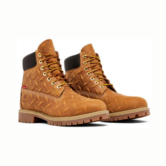Timberland 6" Premium Waterproof Boot Supreme Diamond Plate Wheat