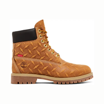 Timberland 6" Premium Waterproof Boot Supreme Diamond Plate Wheat