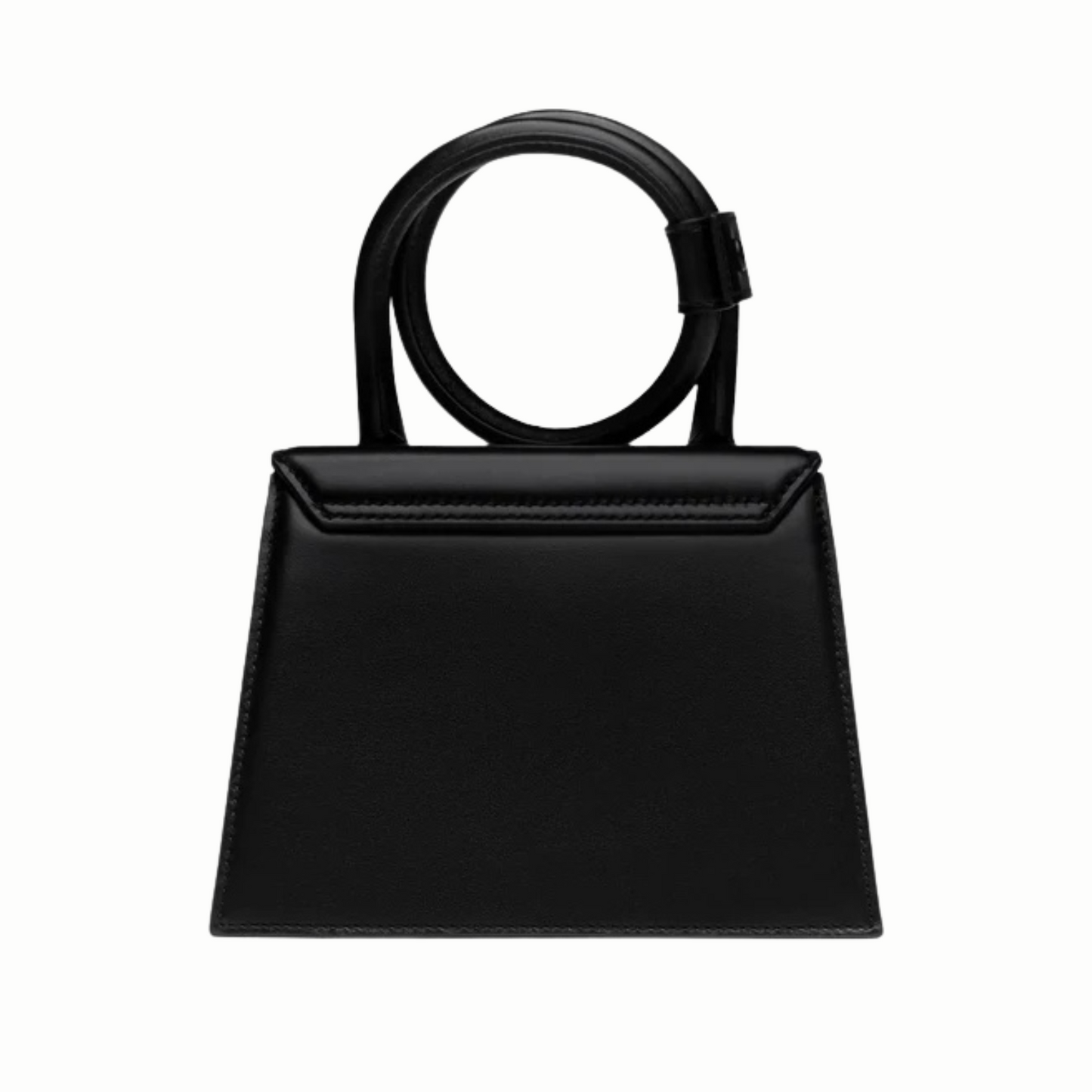 Jacquemus Le Chiquito Noeud Coiled Leather Black Handbag