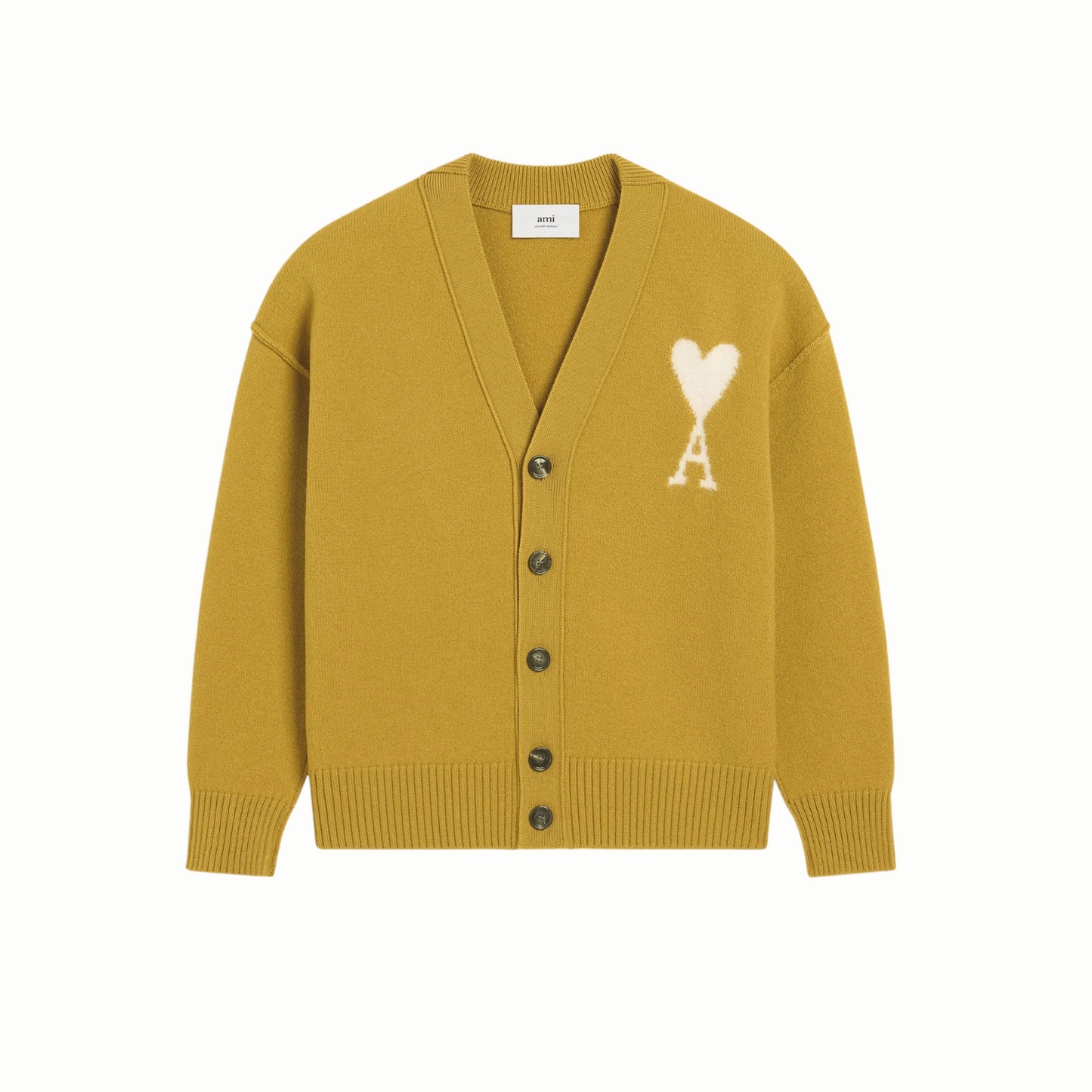 Ami De Coeur Cardigan Taupe Wool